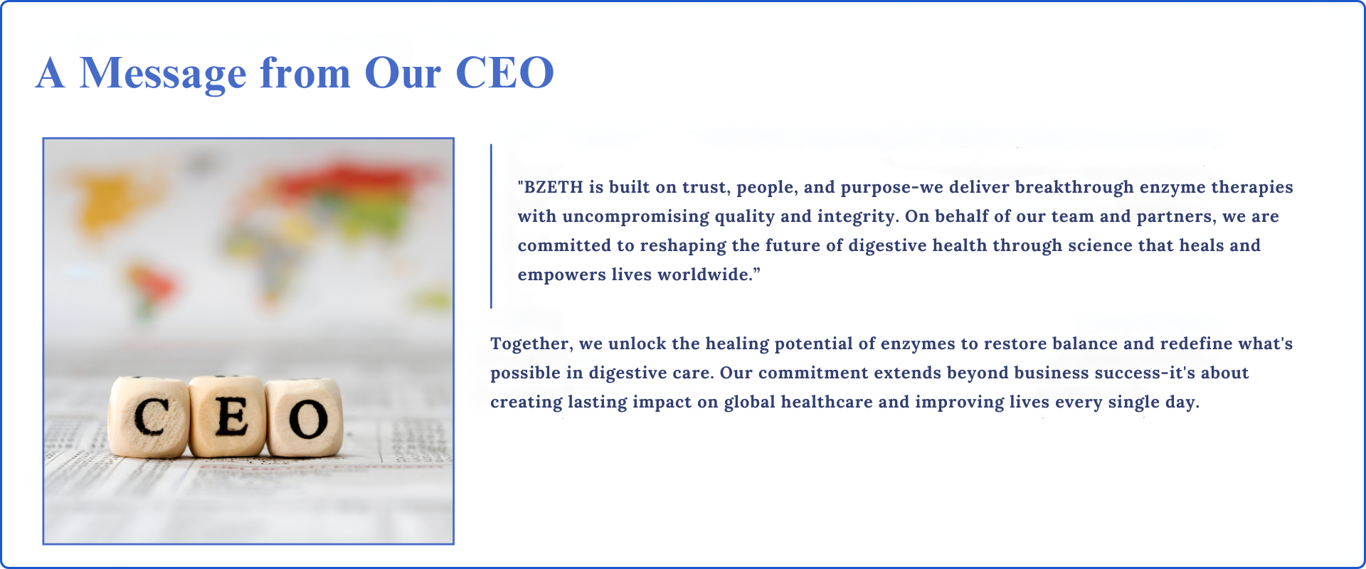 empowers lives worldwide. - Dr. V